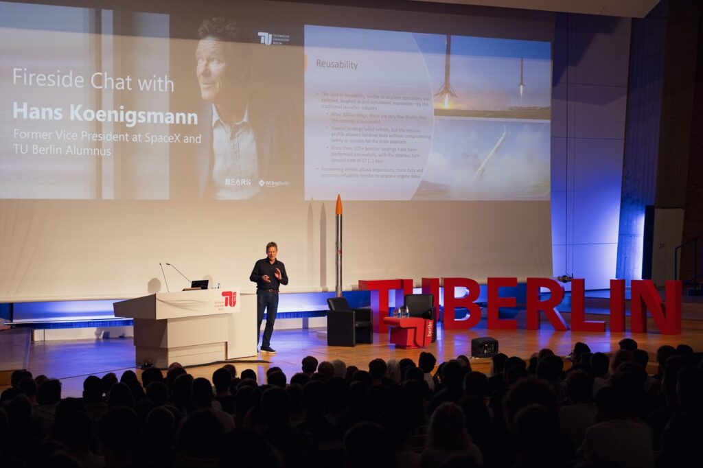 Rückblick: Fireside Chat mit Hans Königsmann (ehemaliger VP bei SpaceX) an der TU Berlin